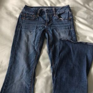 American Eagle boot cut jeans, size 0 short